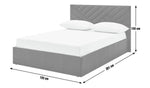 Luca Double End Lift Ottoman Bed - Navy