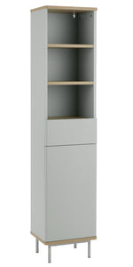 Habitat Freja Tallboy - Grey | Slim Storage Cabinet for Bedroom or Bathroom Use