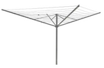 Home 50m 4 Arm All Metal Rotary Airer | Heavy Duty Outdoor Clothes Drying Line