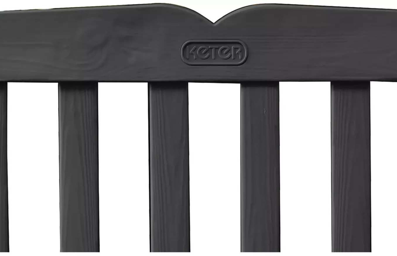 Keter Eden Bench 265L Outdoor Garden Storage Box - Grey