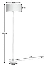 Gloss Stick Floor Lamp - Black ( B Grade 13482 )
