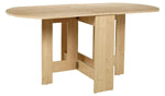 Home Folding 4-6 Seater Table Light Oak Effect | Dining Furniture for Kitchen