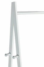 Decorative Clothes Rail with 2 Shelves - White ( B Grade )