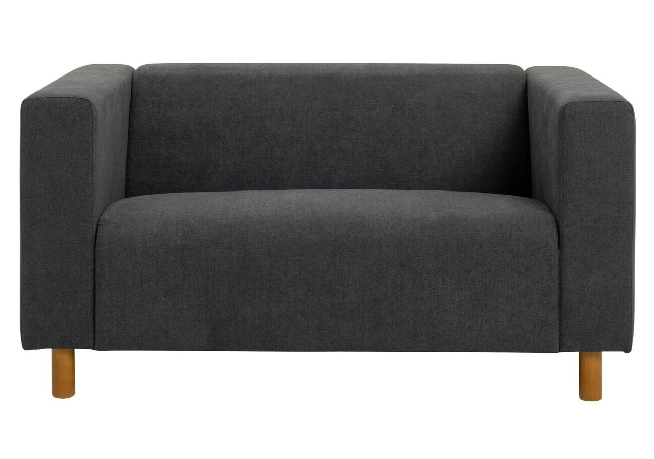 Moda Fabric Compact 2 Seater Sofa - Grey ( B Grade 40715 - 40716 )