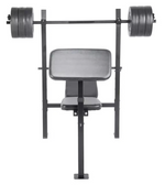 Opti Bench with 30kg Weights | Home Gym Fitness Equipment for Strength Training