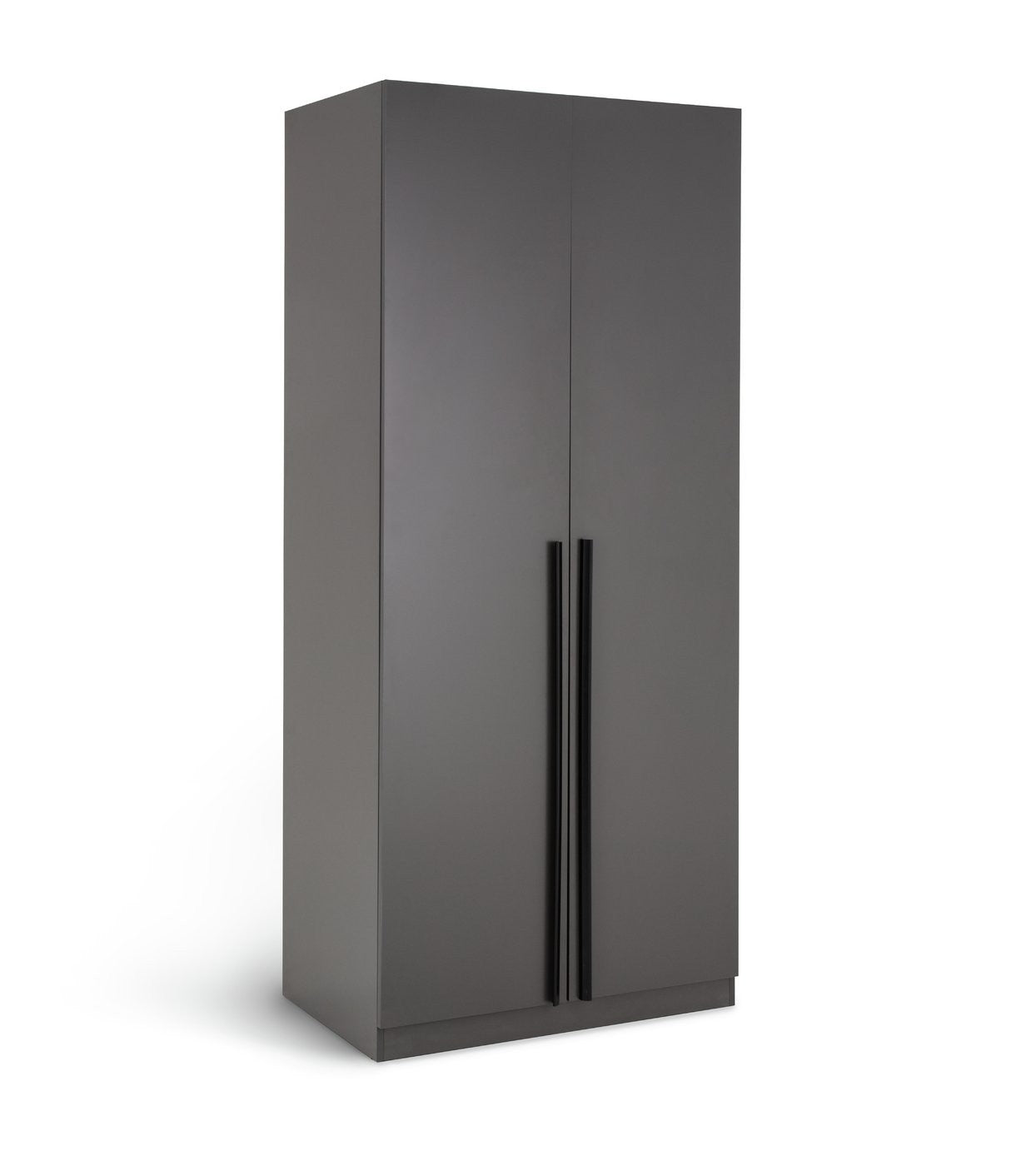 Munich 2 Door Wardrobe - Anthracite | Munich dark wardrobe