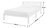 Habitat Ronnie Small Double Bed Frame - White ( B Grade 37189 )