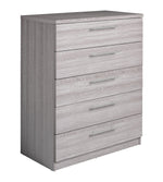 Brisbane 5 drawers Chest â€“ Grey Oak