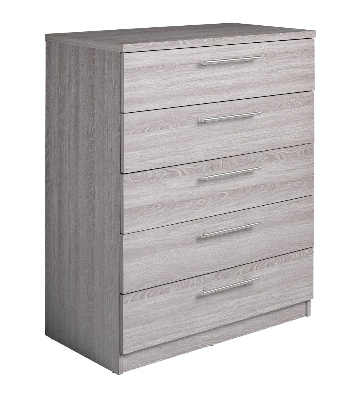 Brisbane 5 drawers Chest â€“ Grey Oak