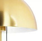 Mushroom Floor Lamp Brushed Brass | Modern Standing Floor Light Home Lighting