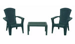 Bica Baltimore Stackable Garden Bistro Set - Green (B Grade 1346.)