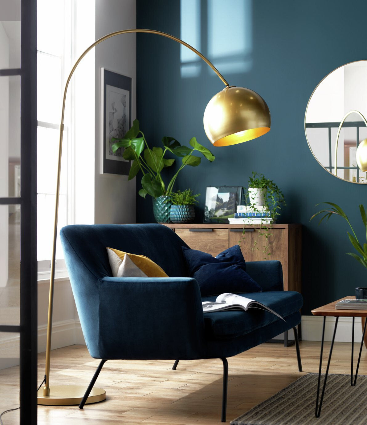 Habitat Wilderness Large Arc Floor Lamp ( B Grade 56475 )