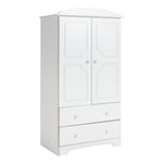 Nordic 2 Door 2 Drawer Wardrobe - White ( B Grade 34426 - 34427 )