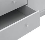 Home Malibu 4 Door 3 Drawer Mirror Wardrobe - Grey (B Grade)