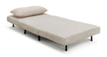 Roma Single boucle Chairbed - Cream | Small Sofa Bed Guest Chair
