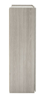 Seville 2 Door Shoe Storage Cabinet - Grey & Oak