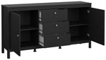 Tvilum Madrid 2 Door 3 Drawer Sideboard - Black | Black sideboard