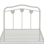 Home Hearts Single Metal Bed Frame - White | Sturdy Durable Bedframe for Bedroom