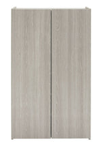 Seville 2 Door Shoe Storage Cabinet - Grey & Oak (B Grade)