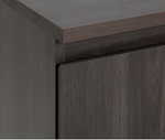 Jenson 3 Door TV Unit Black Brown | Modern Living Room Entertainment Cabinet