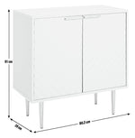 Habitat Oti 2 Door Sideboard Champagne | Modern Storage Cabinet Minimalist Home