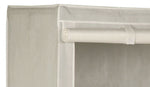 Home Double Heavy Duty Covered Rail - White | White Clothes Garment Storage Rail