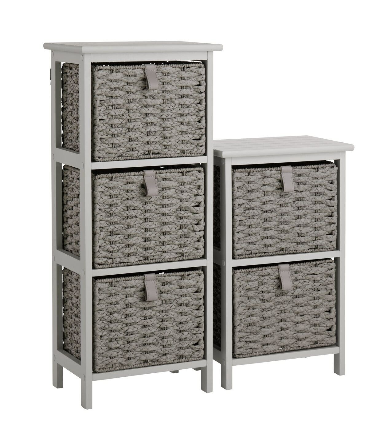 Tongue And Groove 2 and 3 Drawer Unit - Grey