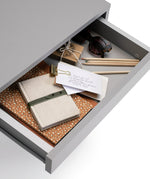 Home Pepper 2 Drawer Desk - Grey | Grey writing desk
