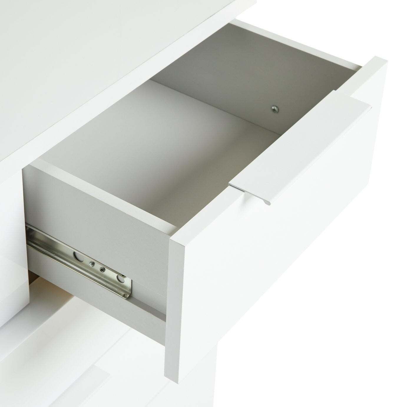 Hallingford 3+2 Drawer Chest -White Gloss