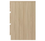 GFW Catania 3 Drawer 2 Bedside Table - Oak