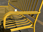 Indu 2 Seater Metal Garden Bench - Yellow