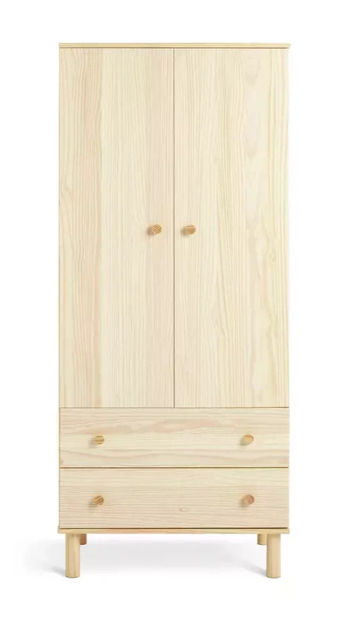 Habitat Akio 2 Door 2 Drawer Wardrobe - Pine ( B Grade )