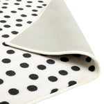 Multi Spot Black & White Cut Pile Rug - 230x160cm