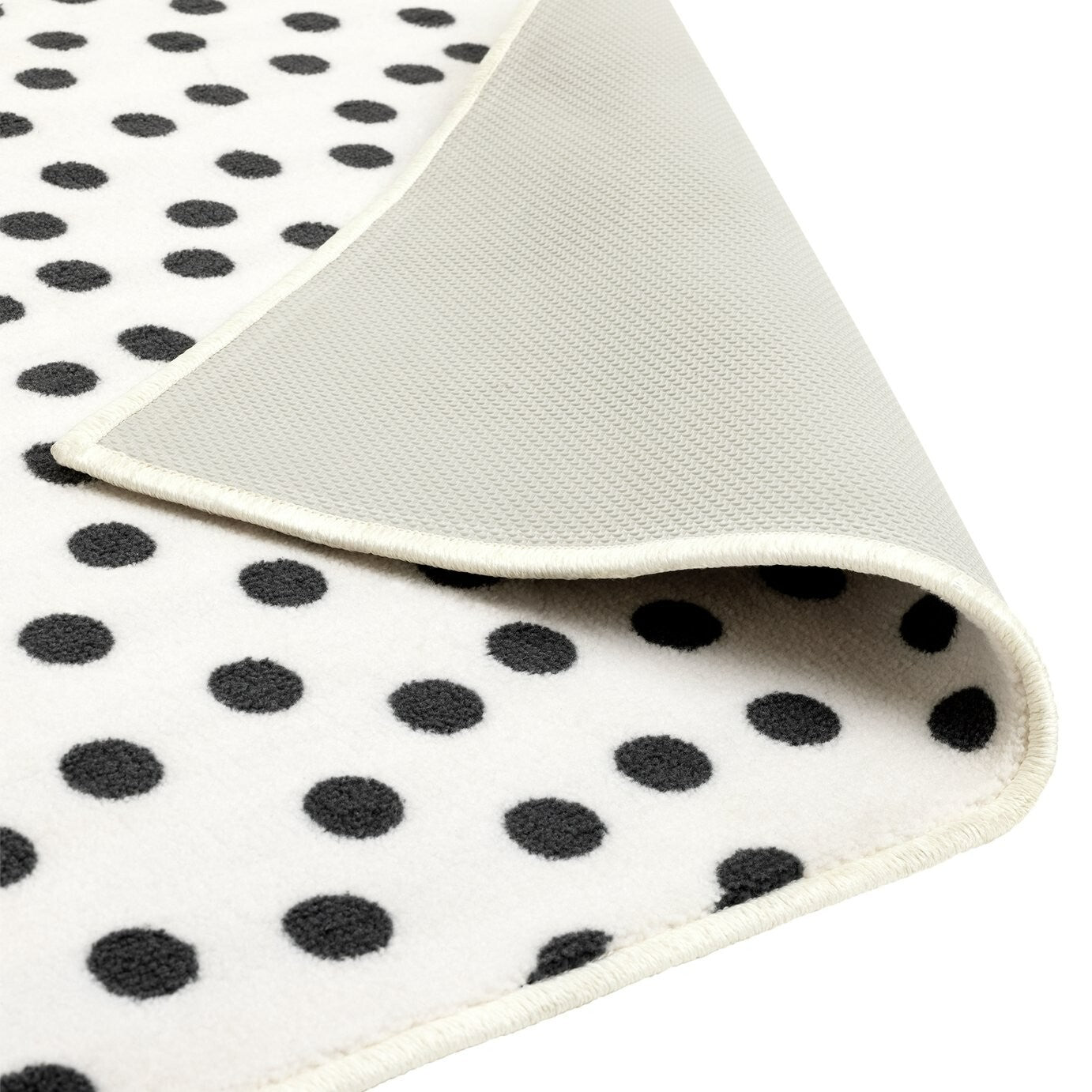 Multi Spot Black & White Cut Pile Rug - 230x160cm
