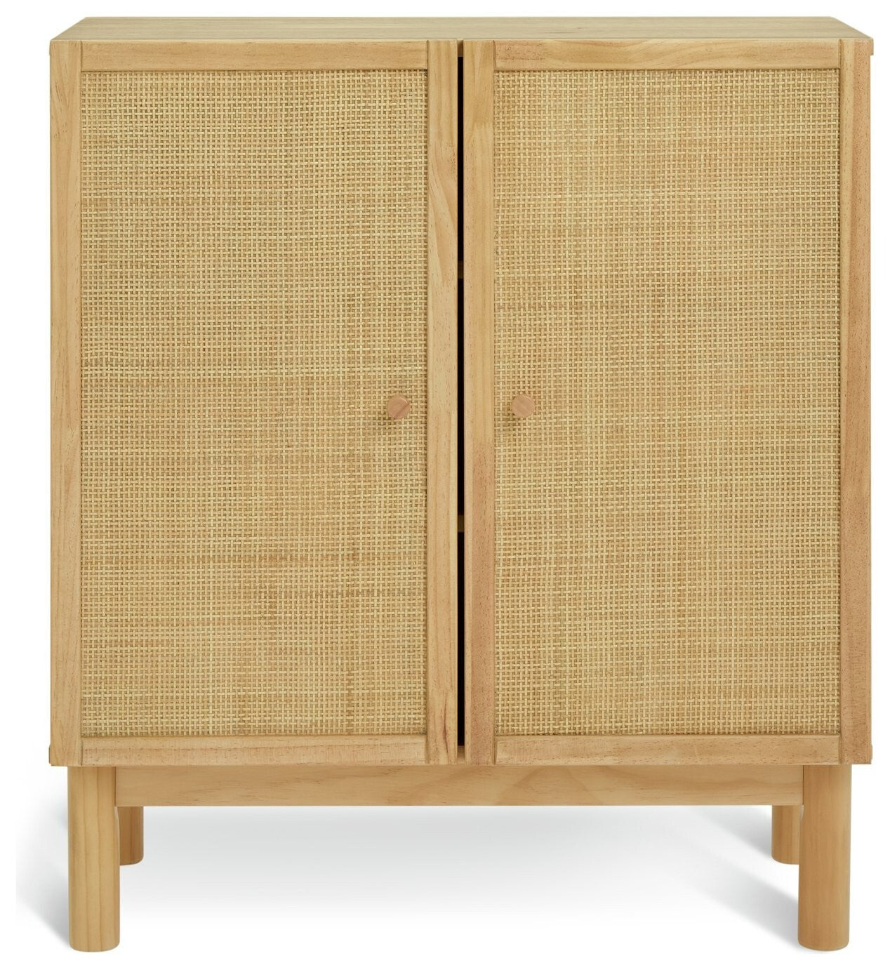 Simone 2 Door Shoe Storage Cabinet - Oak