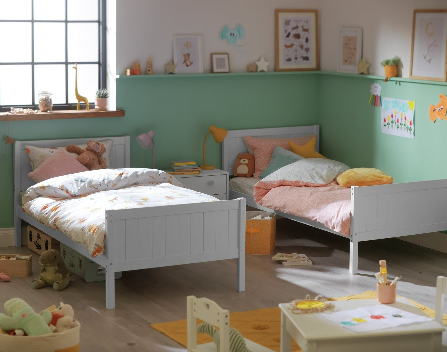 Detachable Bunk Bed Frame - Greys | Convertible Bunk Bed Frame Grey