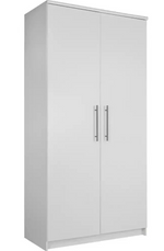 Normandy 2 Door Wardrobe - White ( B Grade 32637 )