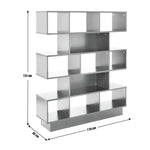 Cubes Wide Bookcase - Grey