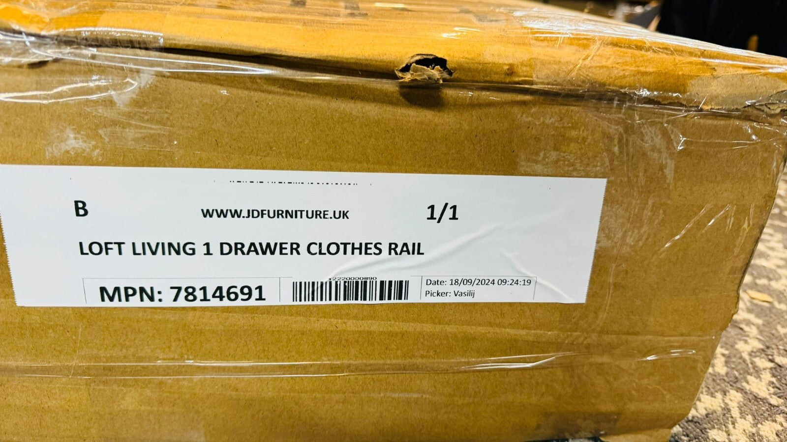 Habitat Loft Living 1 Drawer Clothes Rail ( B Grade 18797 )