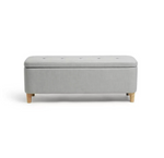 Habitat Aspen Ottoman - Light Grey