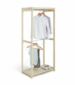 Habitat Flicka Open Double Rail Wardrobe - Pine | Storage Cabinet Bedroom Closet