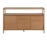 Marston 2 Door 2 Drawer Sideboard Natural | Wooden Storage Cabinet Furniture