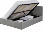 Lavendon Small Double Side Open Ottoman Bed- Grey (B GRADE)