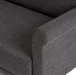 Habitat Evie 2 Seater Fabric Sofa in a Box - Charcoal| Compact Living Room Couch
