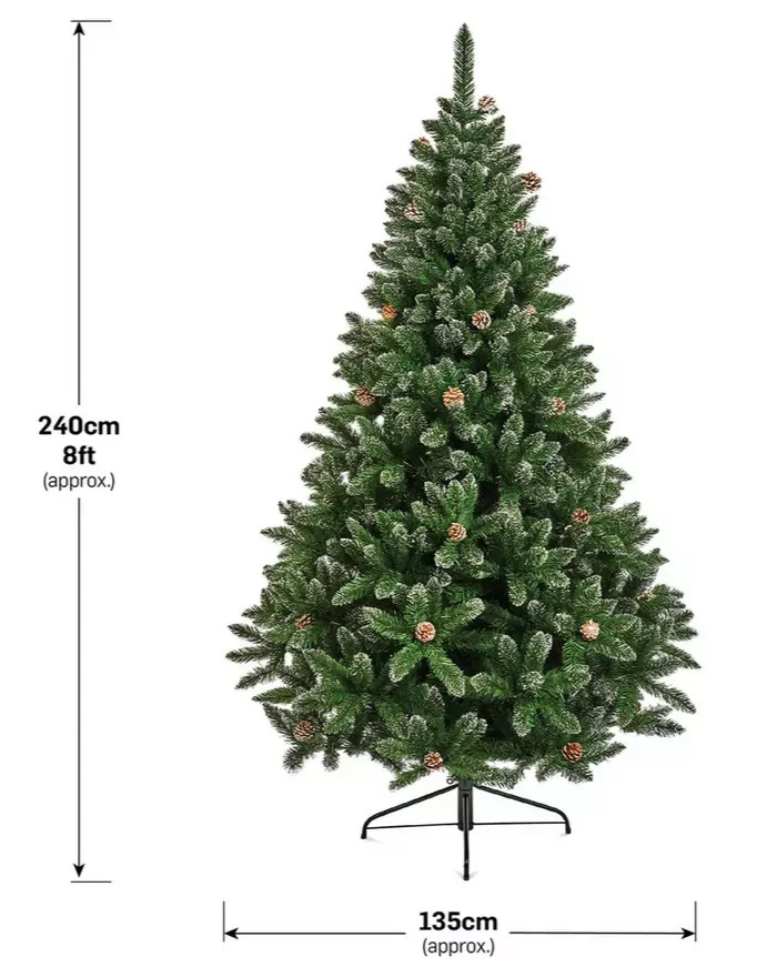 Premier Decorations 8ft Rocky Mountain Pine Christmas Tree | Artificial Tree