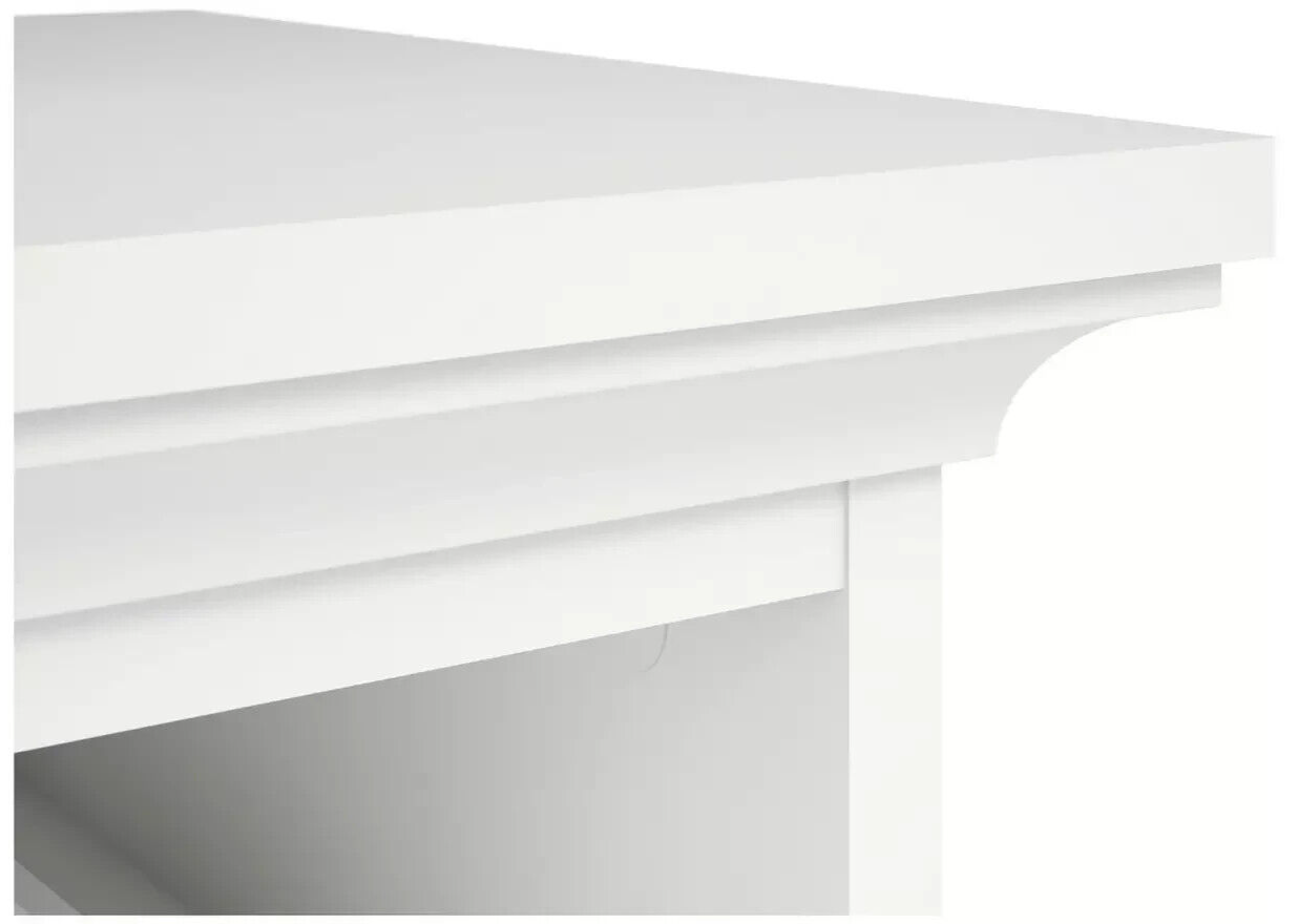 Tvilum Paris 2 Drawer Bedside Table - White