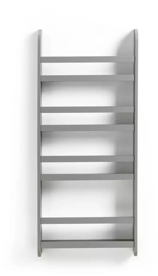 Kids Scandinavia Wall Mounted Bookcase White | Children's Bedroom Wall Shelf