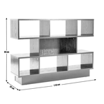 Habitat Cubes Short Wide Bookcase - White