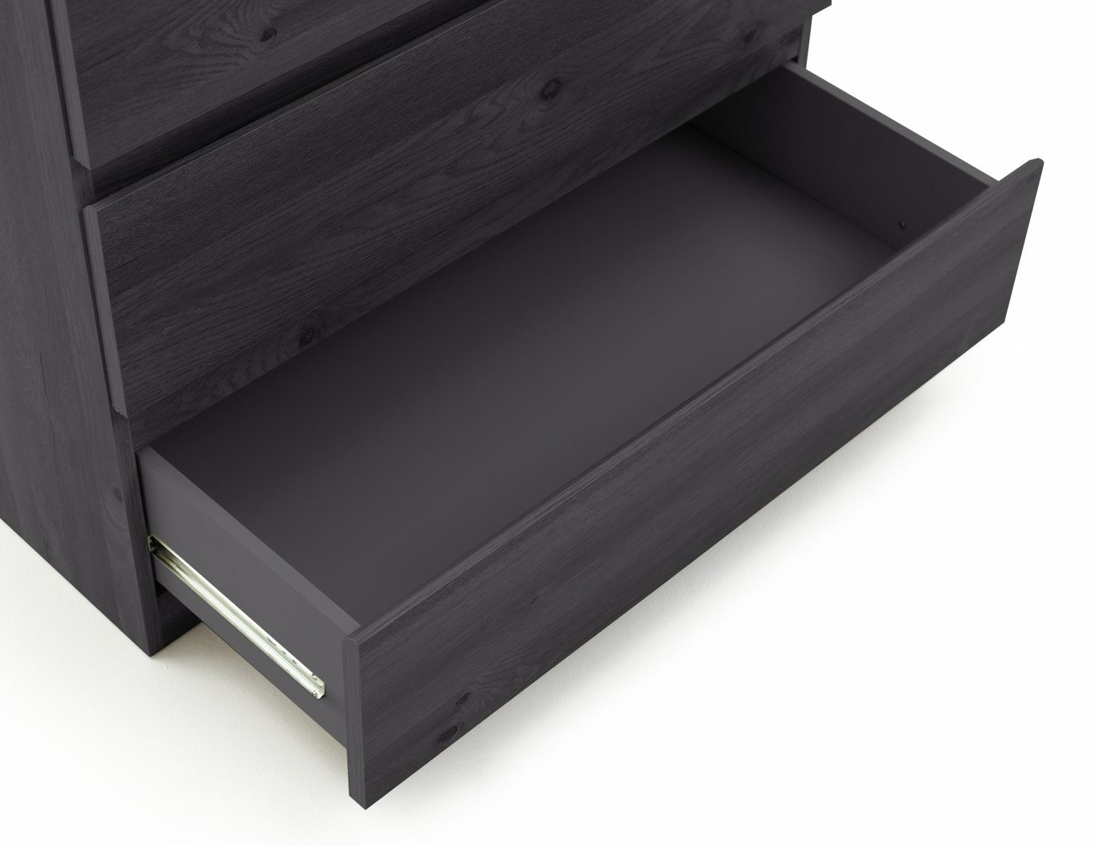 Home Jenson 5 Drawer Chest - Black | Sleek Storage Solution