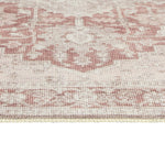 Vintage Effect Red Flatweave Rug - 160x230cm | Traditional Floor Accent